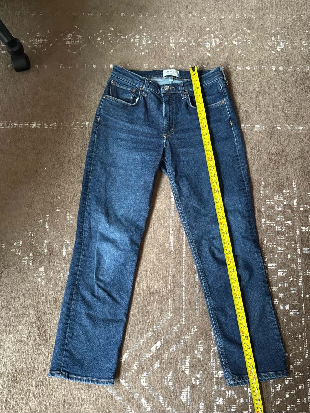 Agolde Straight Leg Dark Blue Jeans